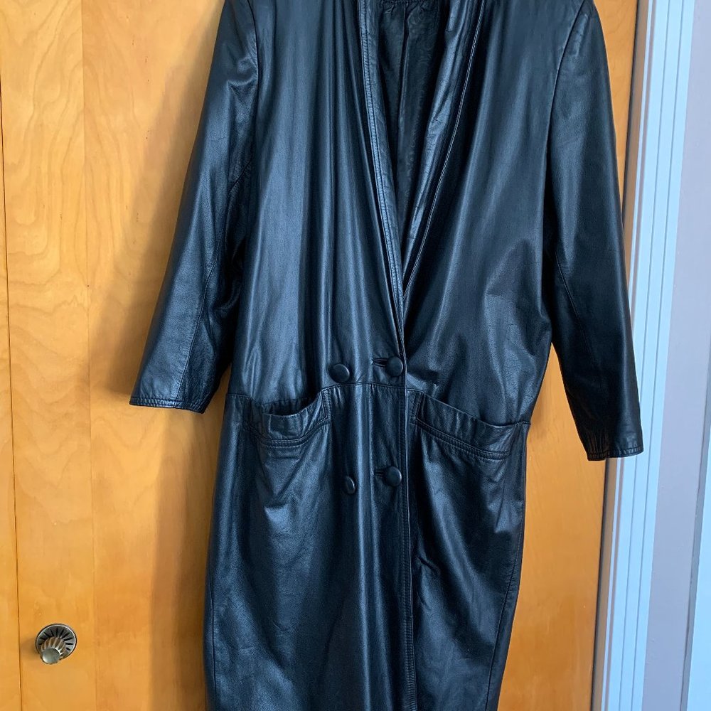 Leather coat